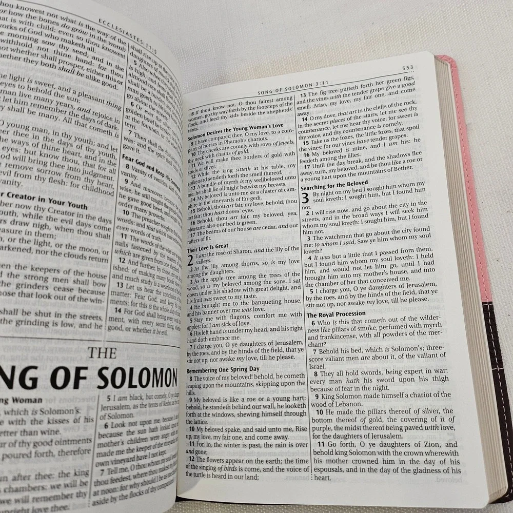 Holy Bible King James Version KJV Large Print Thinline Edition Christian Art Pub